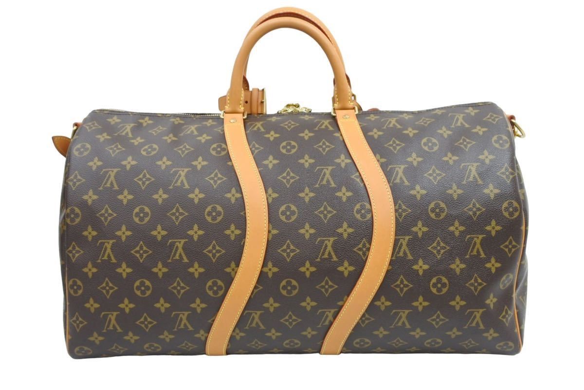 極美品 LOUIS VUITTON ルイ ヴィトン キーポルバンドリエール50