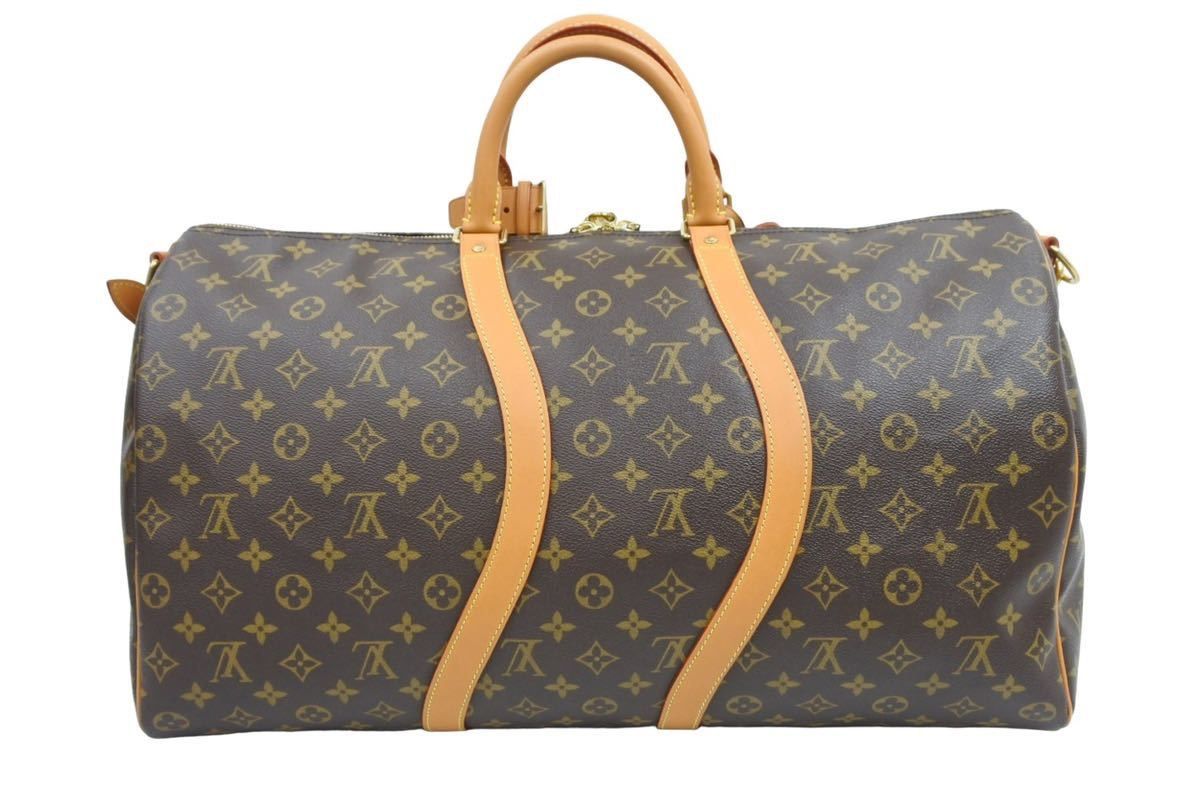 極美品 LOUIS VUITTON ルイ ヴィトン キーポルバンドリエール50 