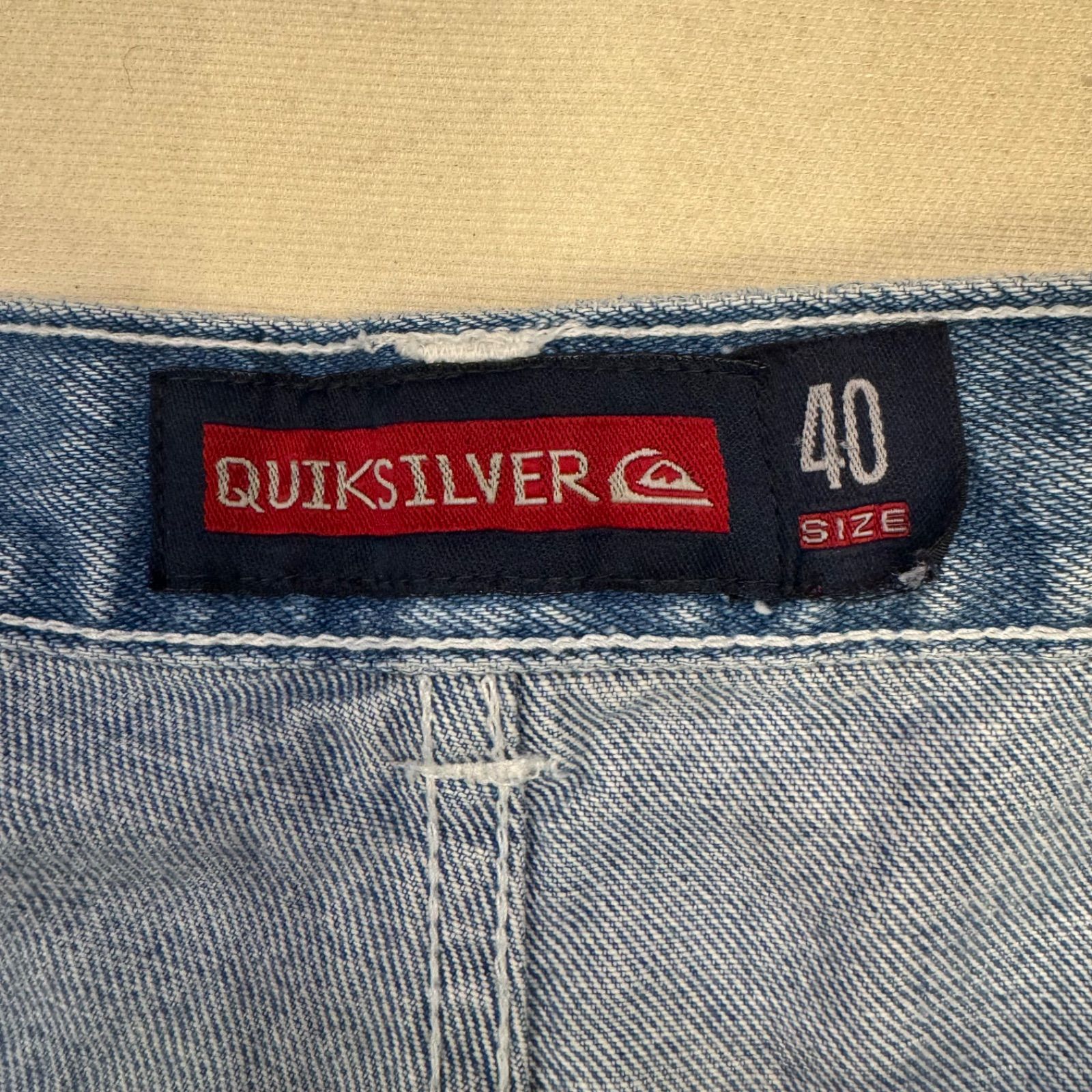 90s quiksilver デニム パンツ ストリート ワイド BBOY Y2K W40