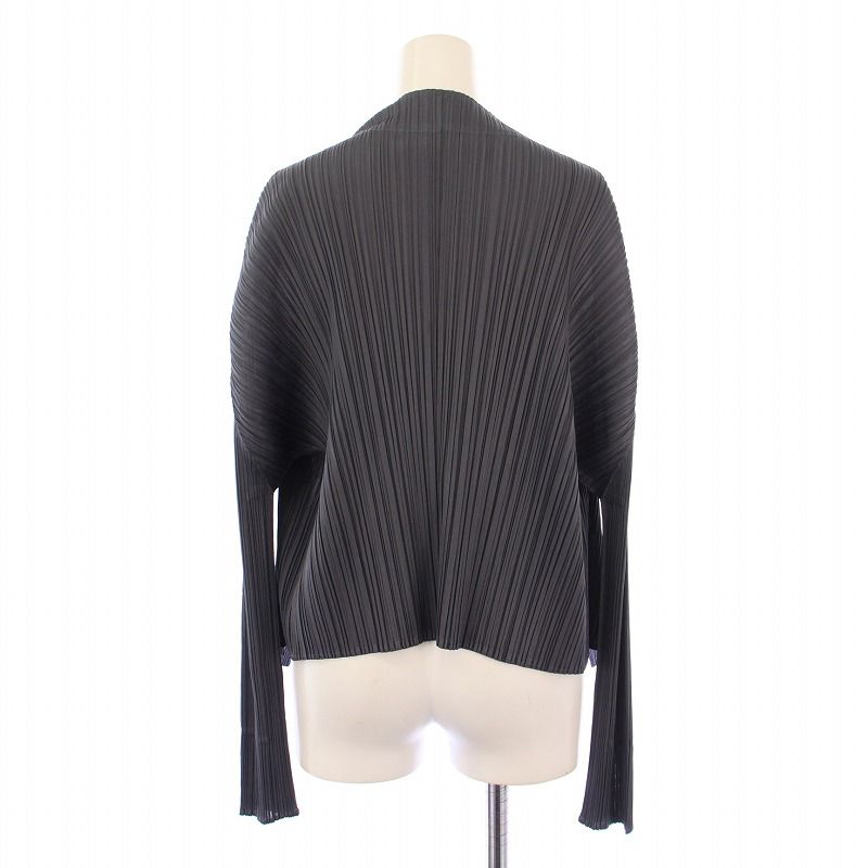 プリーツプリーズ PLEATS PLEASE イッセイミヤケ カーディガン 長袖 前