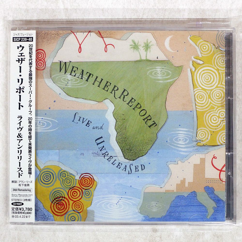 帯 国内盤 WEATHER REPORT/LIVE & UNRELEASED/SONY INT'L