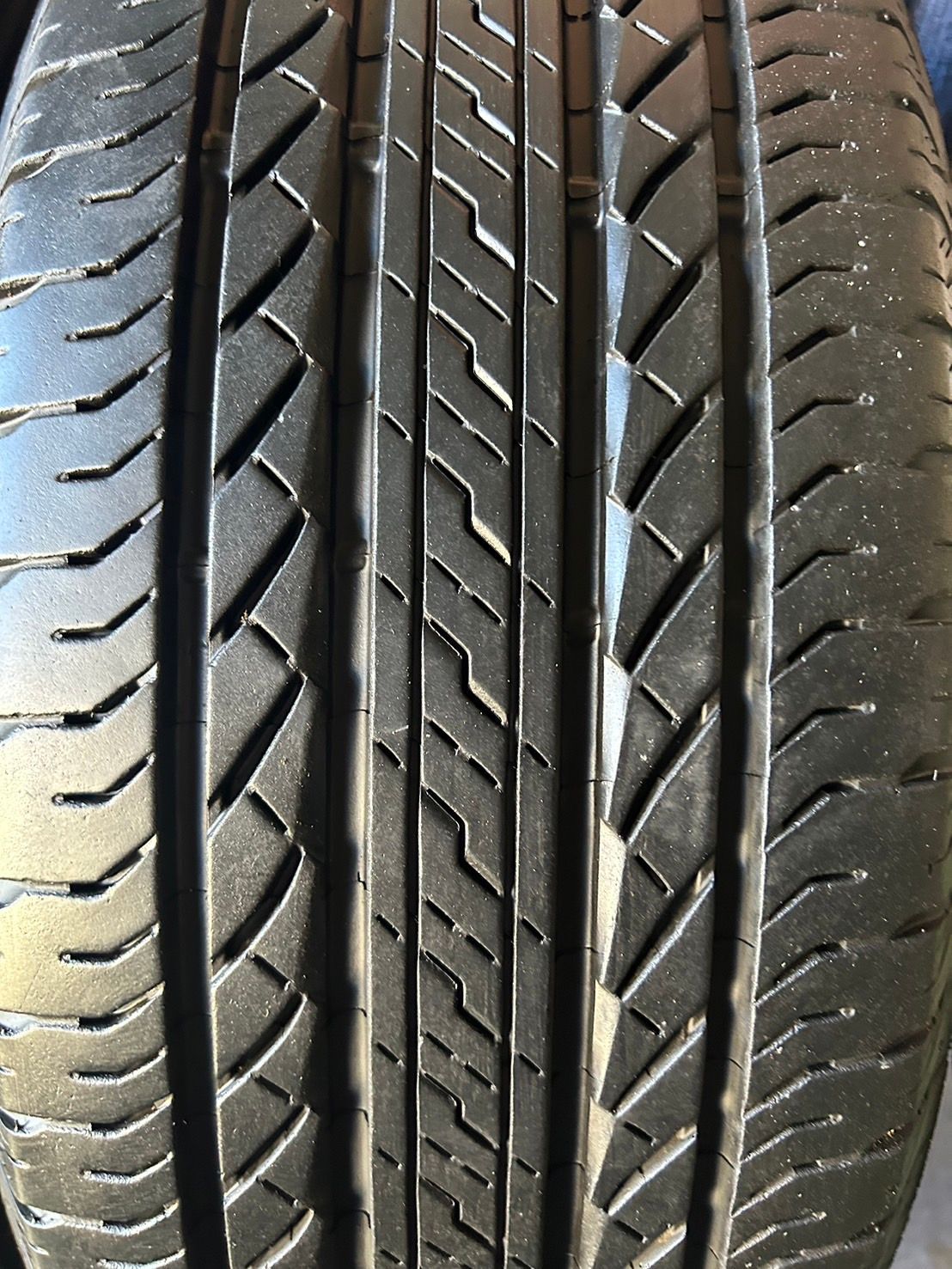 造 溝8分山 BRIDGESTONE DUELER H L 2本 225 60R18 側面傷あり ASP2237