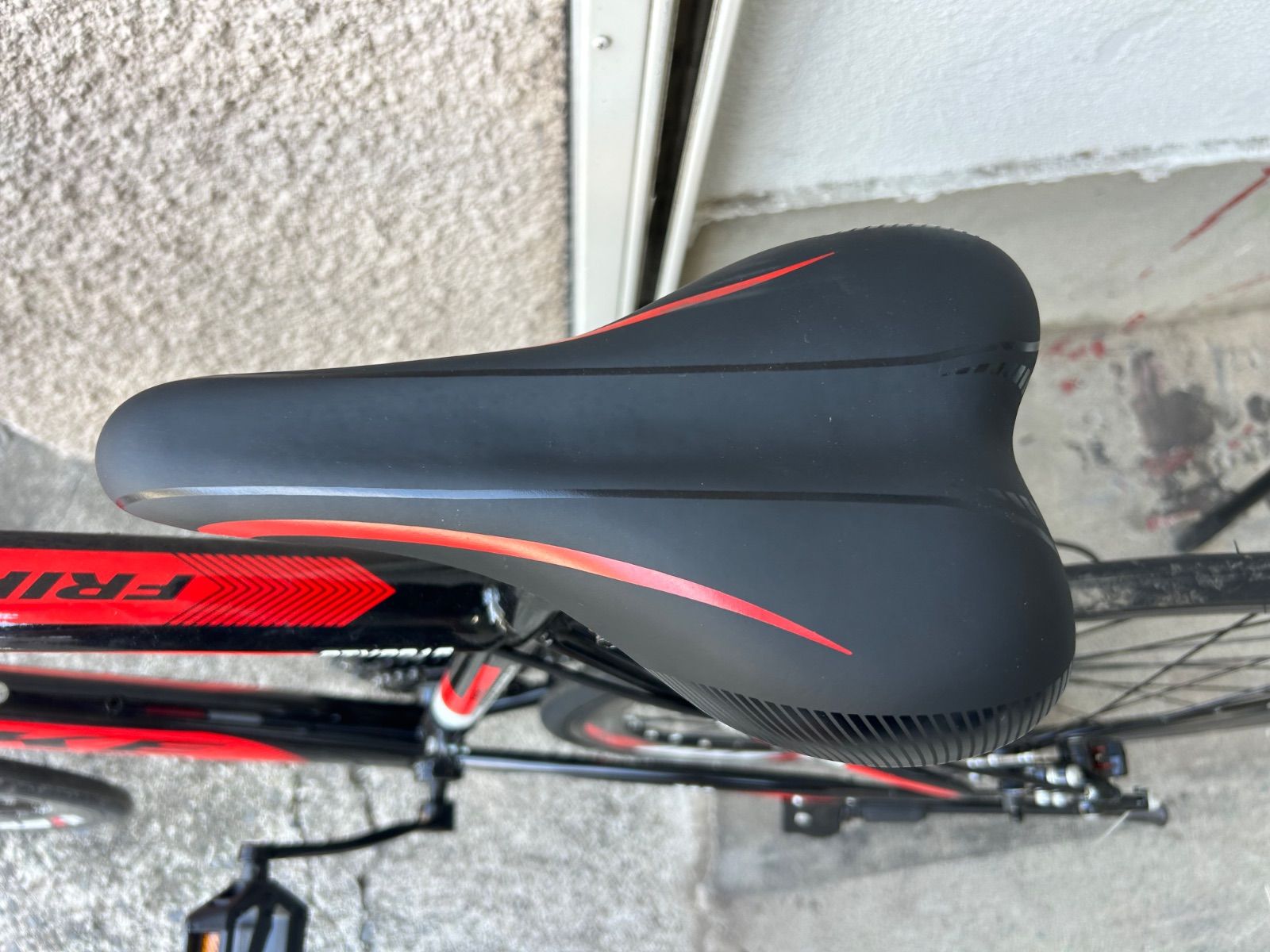 美品】FRIKE ロードバイク レッド×ブラック - メルカリ