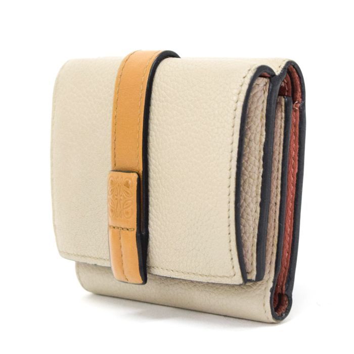 ロエベ LOEWE トライフォールド ウォレット ソフトグレイン