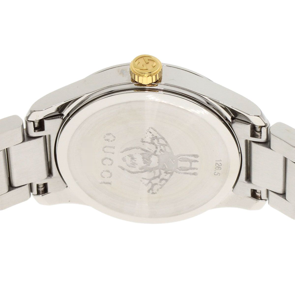 グッチ キャット 腕時計 Gタイムレス 126.5 GUCCI GUCCI グッチ 時計 Gタイムレス キャット 126.4 GP×レザー