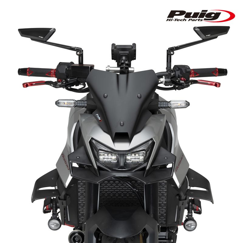 Puig 22423J NEW GENERATION SPORT MATT BLACK HONDA CB750 HORNET 25- プーチ スクリーン カウル
