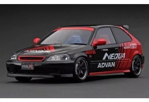ミニカー 1|18 Honda CIVIC EK9 Type R ブラック×レッド IG2679
