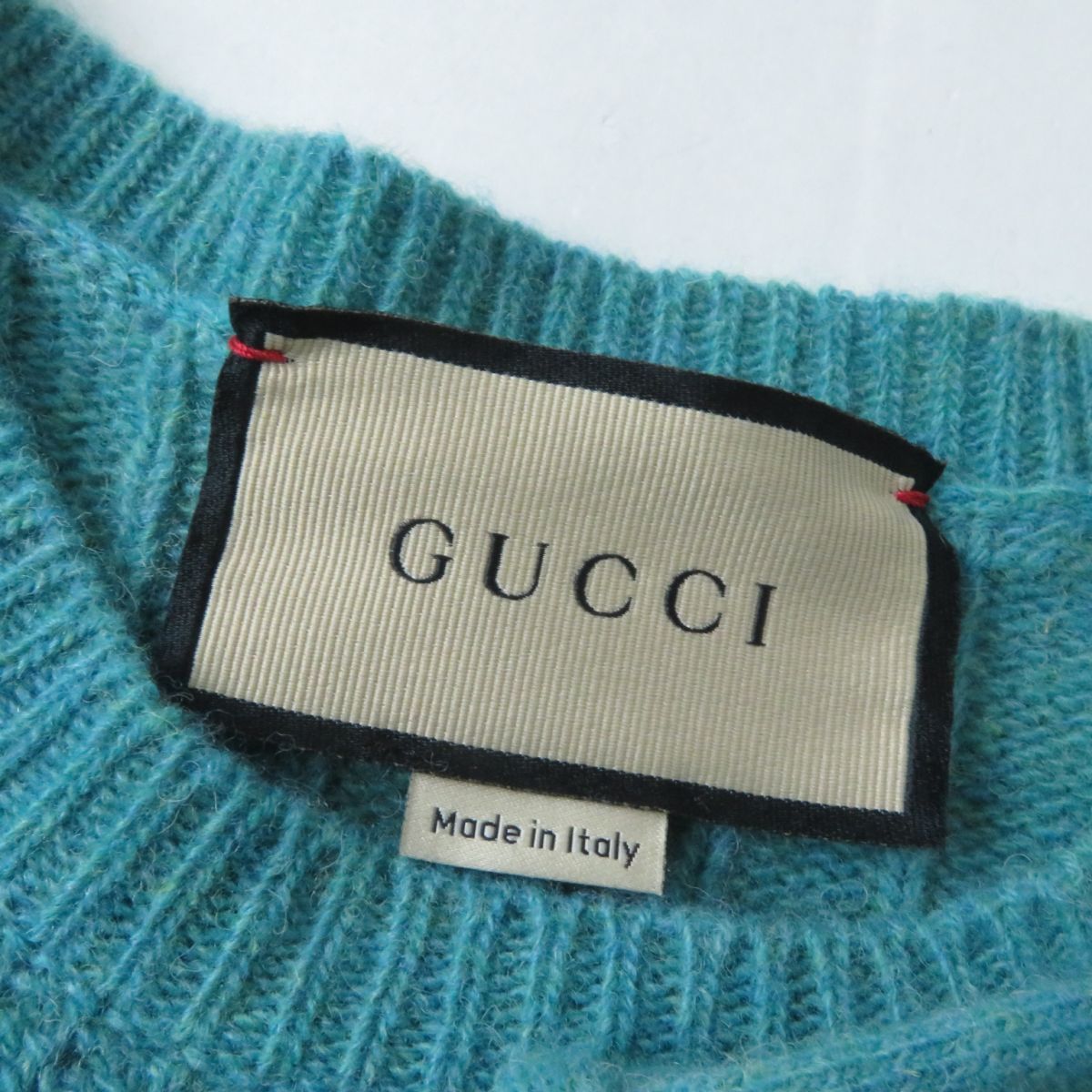 極美品☆正規品 GUCCI グッチ 644792 スパンコール装飾 フリルデザイン 