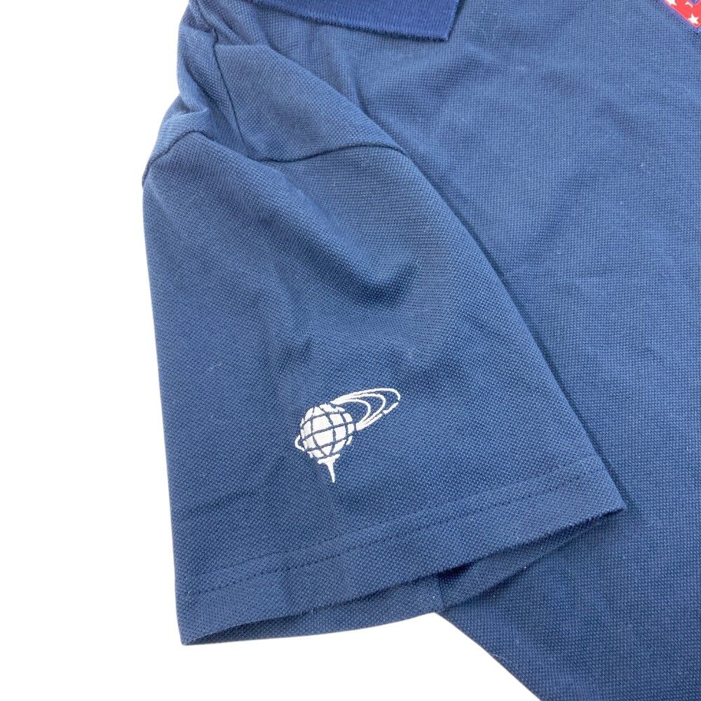 サイズ：M BEAMS GOLF ビームスゴルフ  襟付き 半袖Tシャツ  ネイビー系 [240101449299] ゴルフウェア レディース ストスト サイズ：M BEAMS GOLF ビームスゴルフ 襟付き 半袖Tシャツ