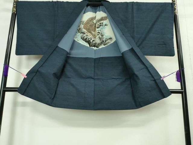 藍鉄色 羽裏