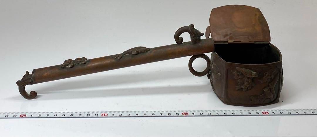 古銅　特大　矢立　タサオ　605g 東金6-0311③ 古銅 特大 矢立 タサオ 605g 東金6-0311③ - メルカリ