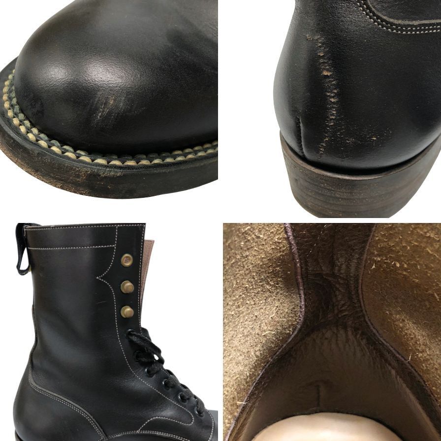 フット ザ コーチャー レースアップブーツ サイズ8 ブラック【LA