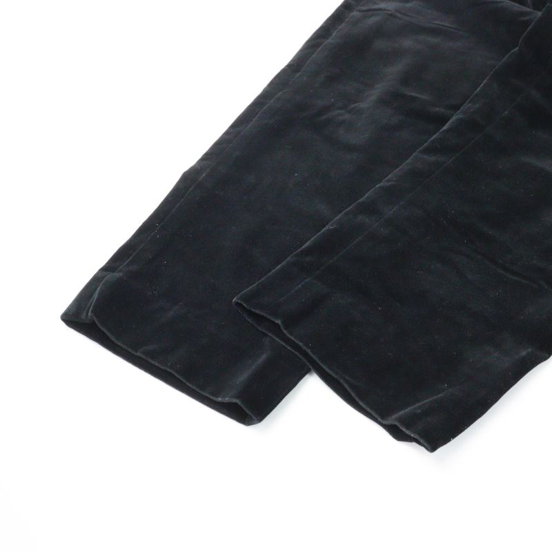 美品 23AW マーガレットハウエル コットンパンツ トラウザーズ 黒 洗える 美品 23AW マーガレットハウエル コットンパンツ トラウザーズ