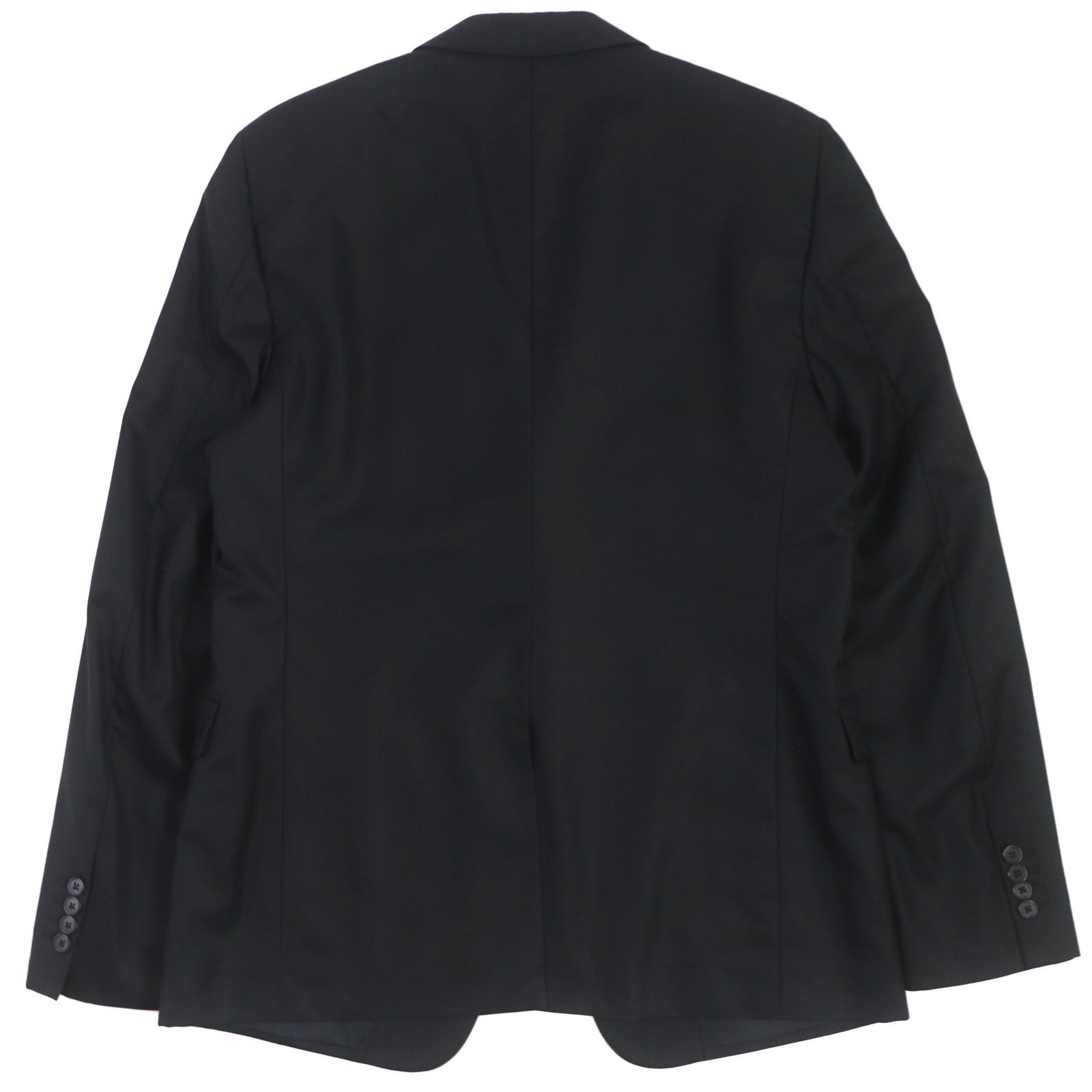 美品▽PRADA プラダ ウール シルク シングル スーツ セットアップ 