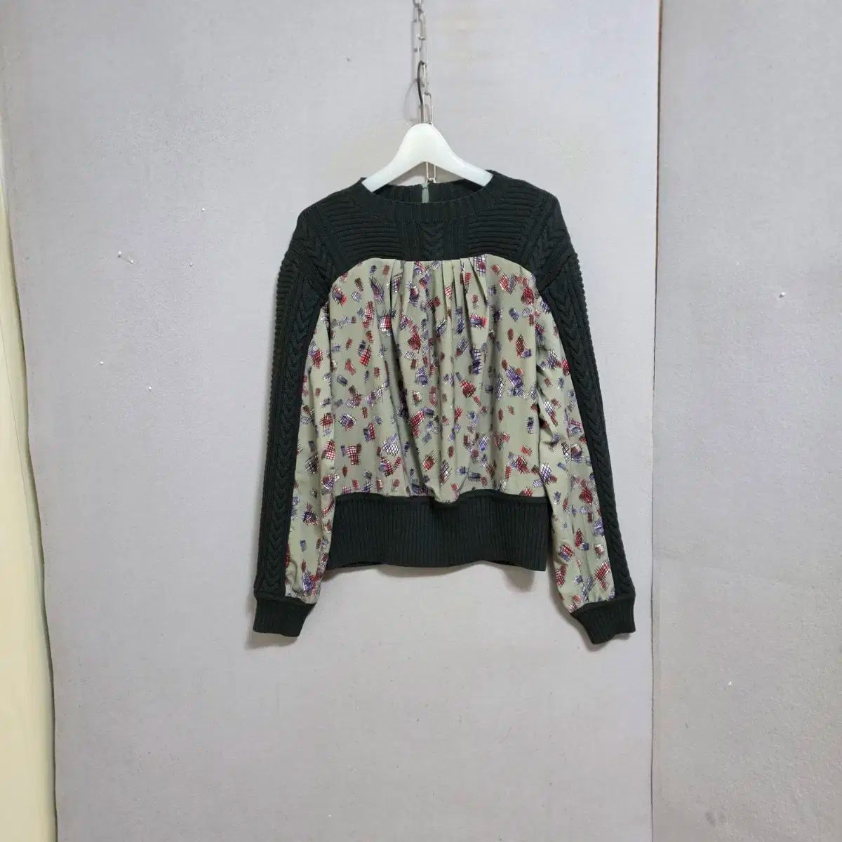 メリルン バイカラー ブラウス 40 n1252