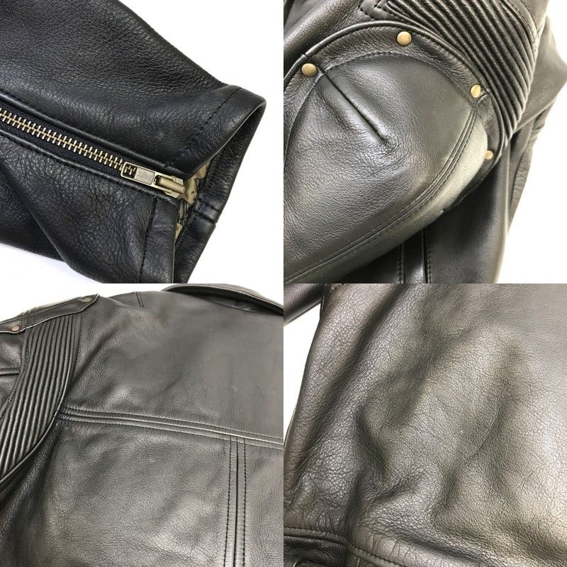 NANKAI ナンカイ レザーダブルライダースジャケット バイクウェア M