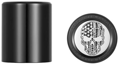 ドッキングカバー SHORT-FAT：Black contrast cut American flag skull