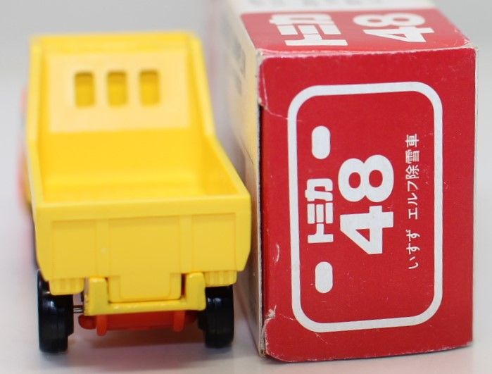 USED トミカ 日本製 48 いすゞ エルフ 除雪車 1/78 赤TOMYロゴ