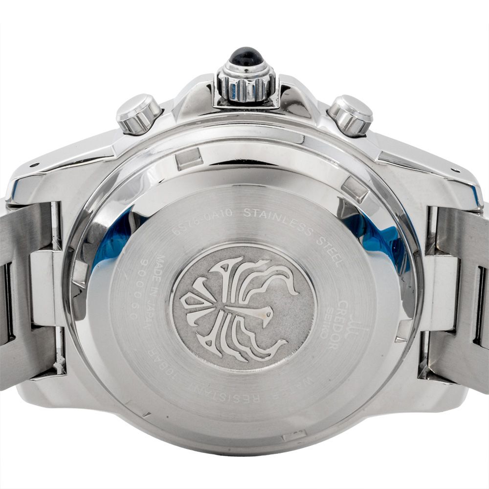 セイコー SEIKO 6S78-0A10 クレドール フェニックス クロノグラフ 腕時計 ネイビー文字盤 メンズ NICORILABO_COM