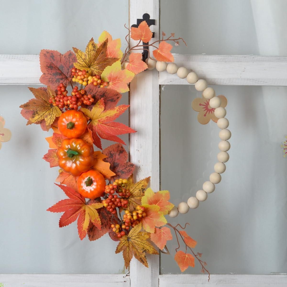 人気商品】ハロウィン 飾り 花輪 ハロウィンリース 紅葉