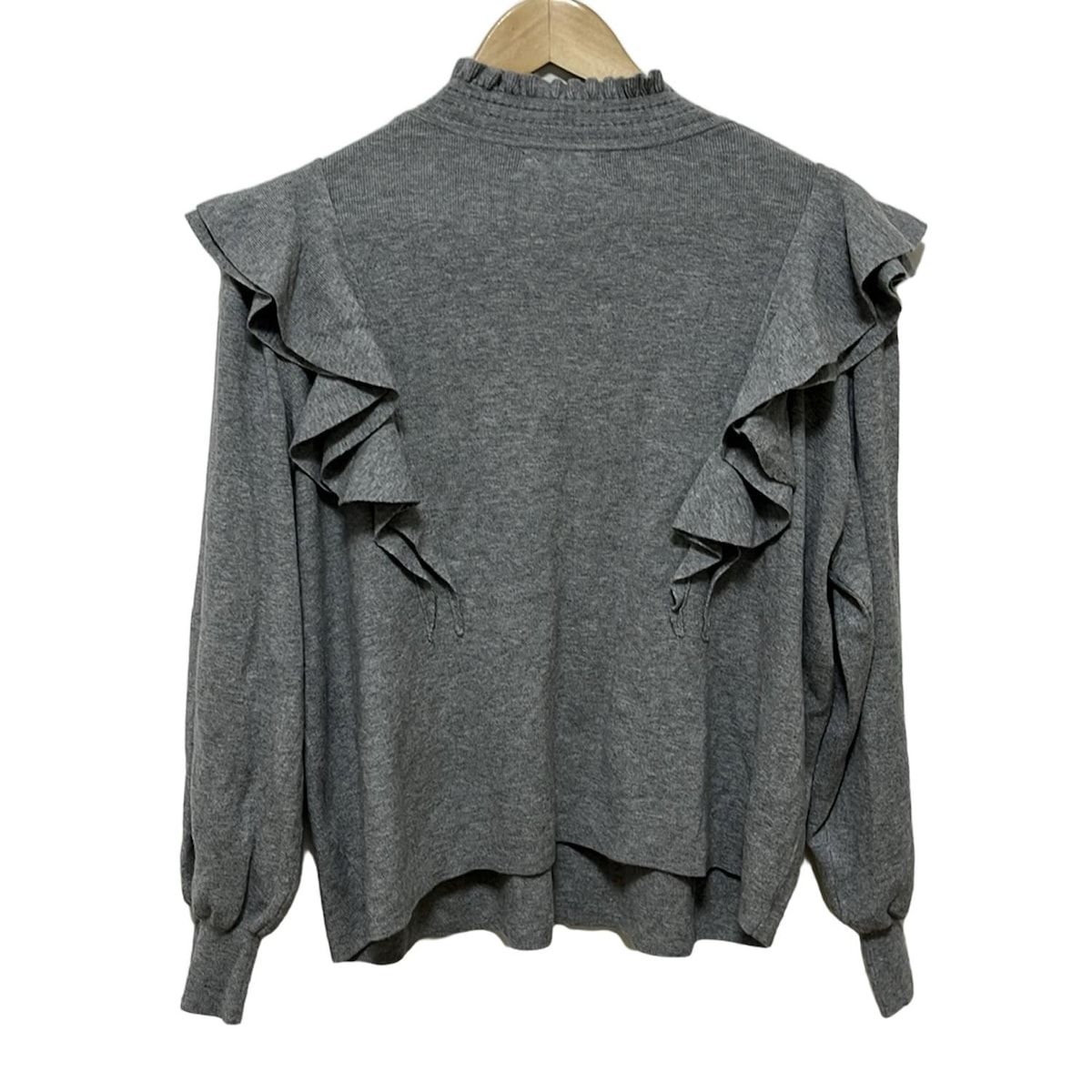 Rose Tiara ローズティアラ 長袖セーター サイズ46 XL レディース - グレー フリル