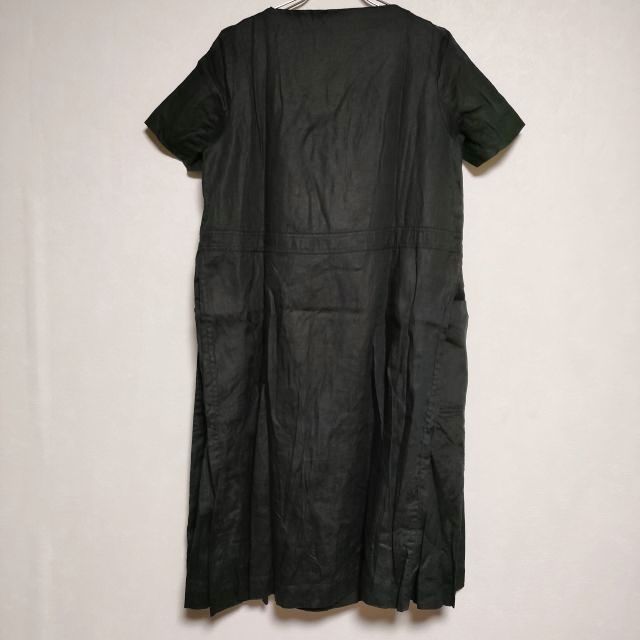 CASEY CASEY サイズM リネンドレス 麻 ワンピース ブラック レディース ケイシーケイシー 3-0514S∞