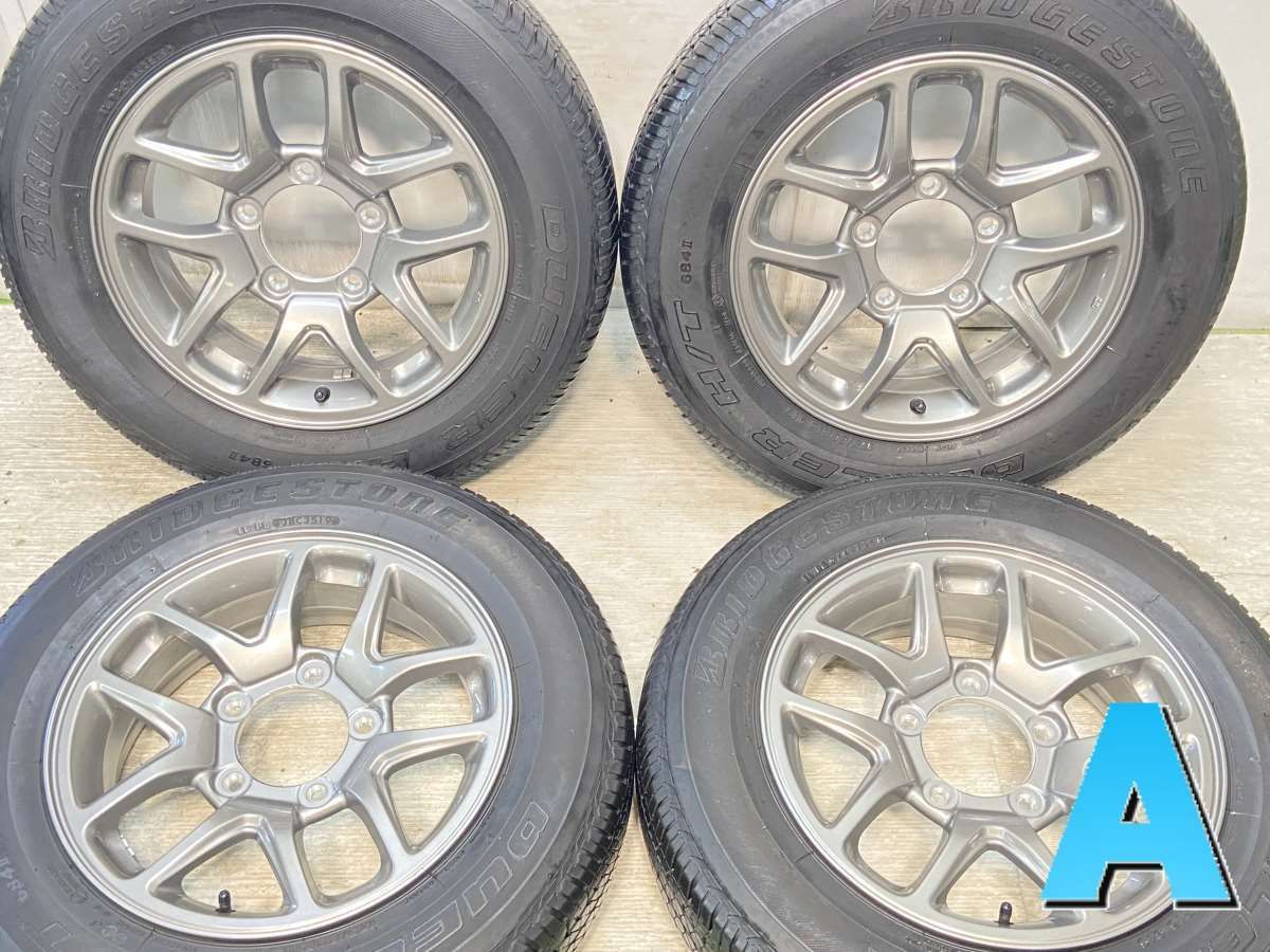 175/80R16  nブリヂストン デューラー H/T 684-2 nスズキ純正 ジムニー n16x5.5 22 139.7-5穴 n中古タイヤ サマータイヤ ホイールセット 4本セットn s16240808044