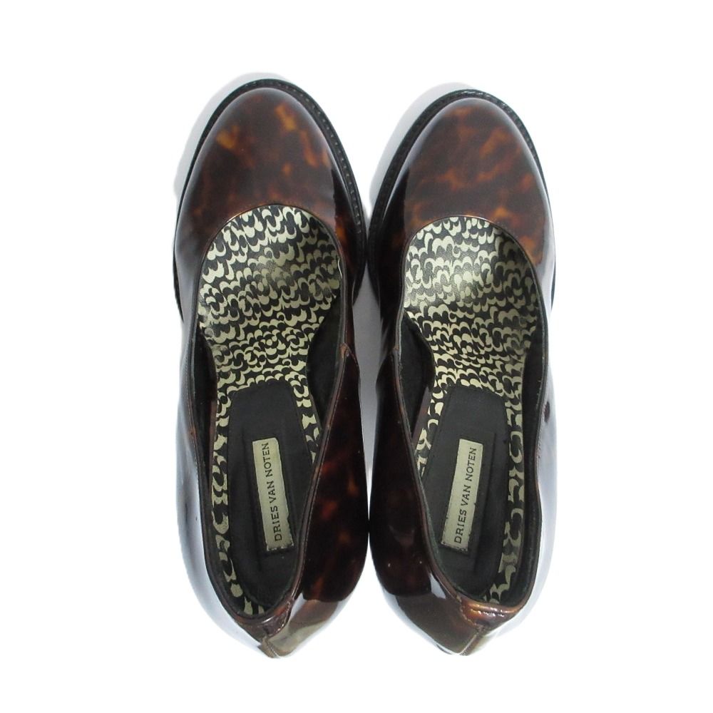 美品 DRIES VAN NOTEN ドリスヴァンノッテン レオパード柄 チャンキー  