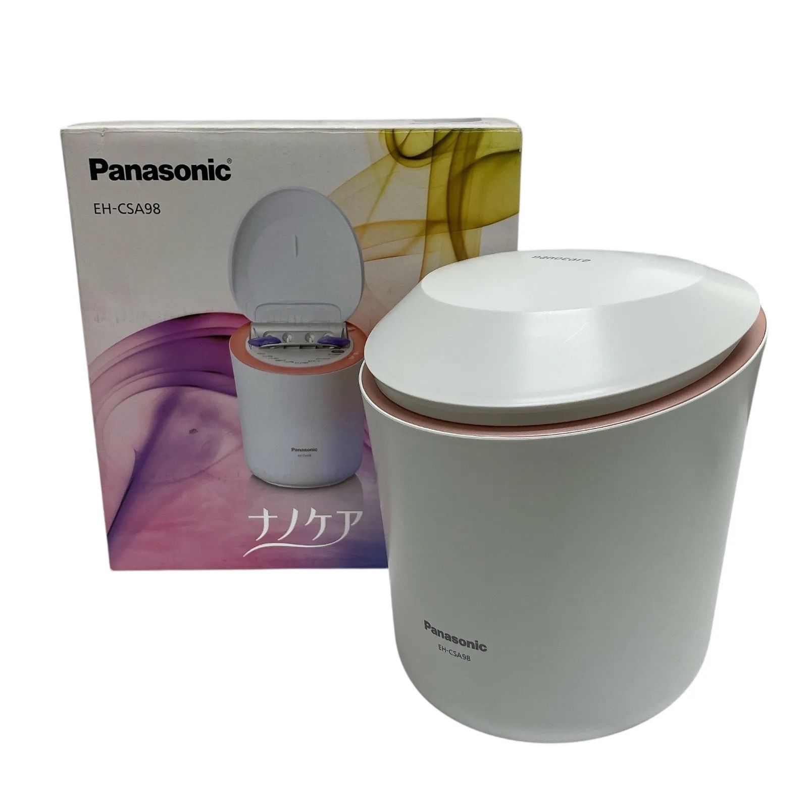 0925A Panasonic スチーマー（ピンク調）Panasonic ナノケア W温冷 