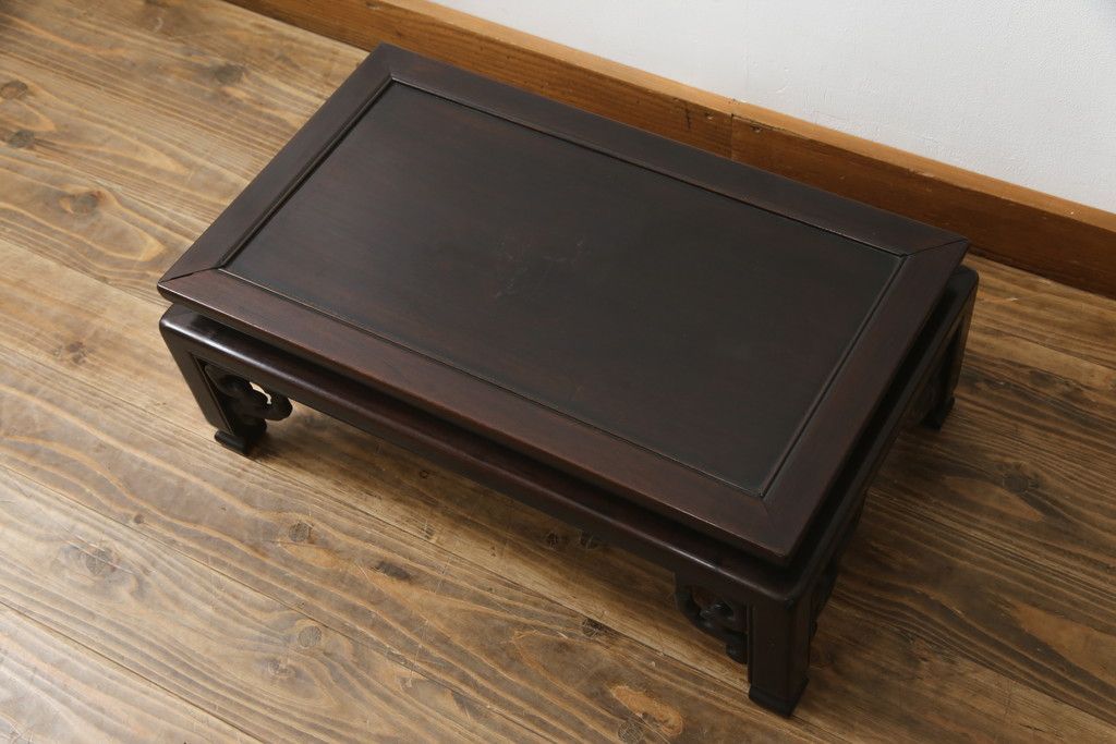 ☆事前問合せ必須☆ 花台 和製アンティーク 指物工芸家具 総紫檀