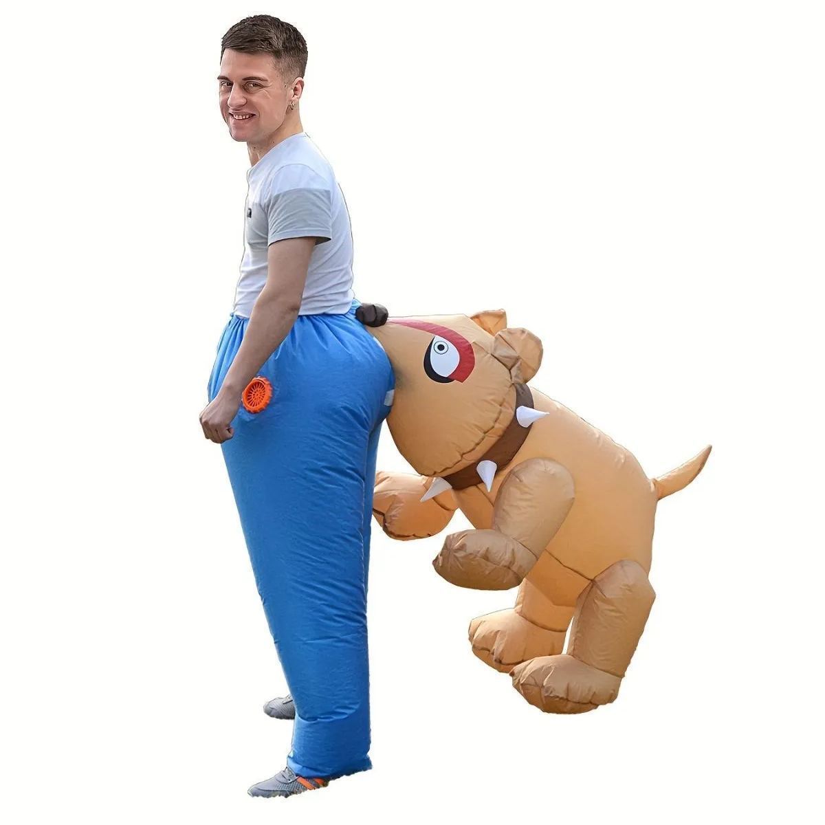 犬 ハロウィン 仮装 面白い ネタ 笑える ハロウィーン ハロウィンコスチューム エアブローアップ デラックス コスチューム 大人用 ワン, image size:1200x1200