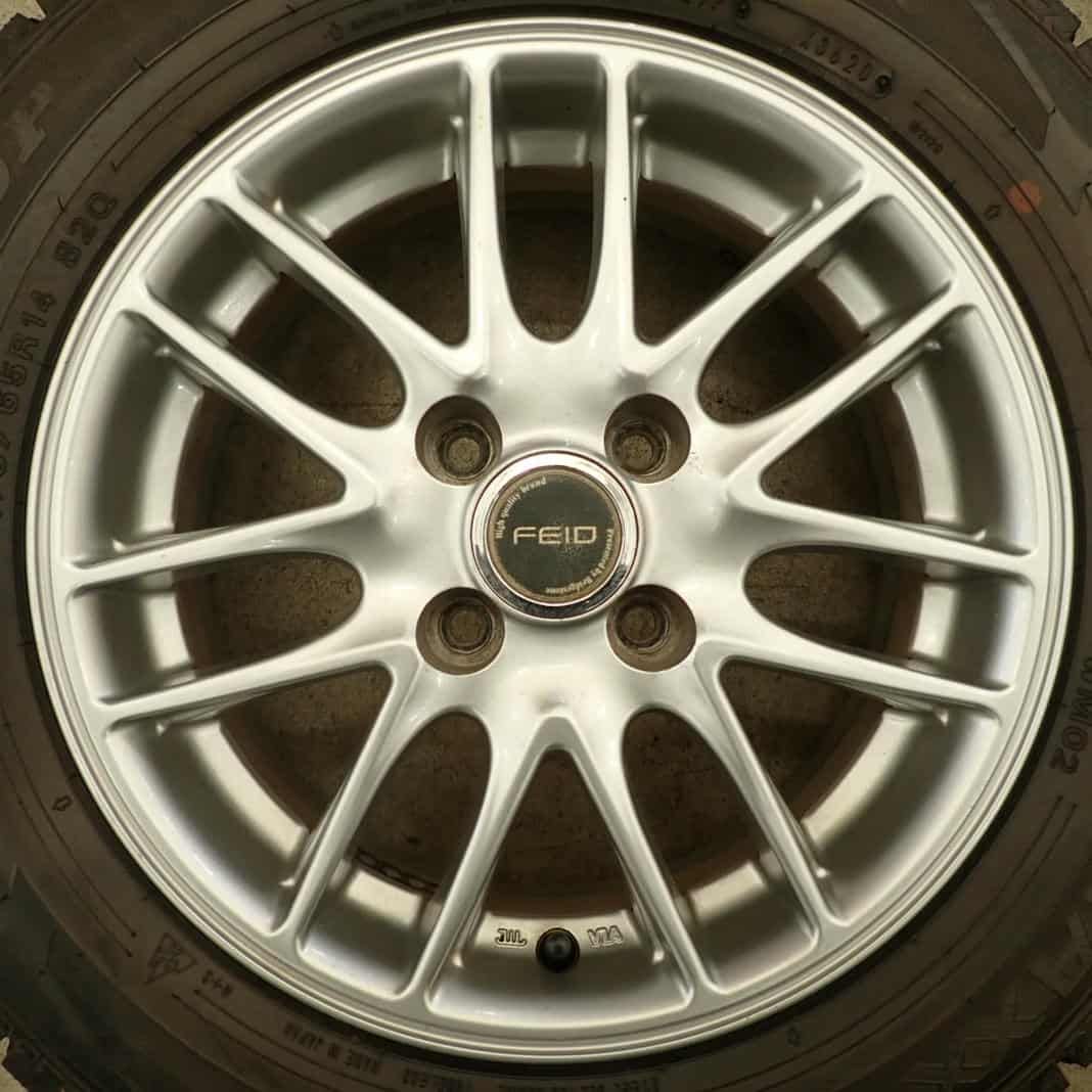 冬4本SET 会社宛 175 65R14×5.5J 82Q ダンロップ WINTER MAXX WM02 2020年製 アルミ フィット ノート キューブ デミオ NO F2981