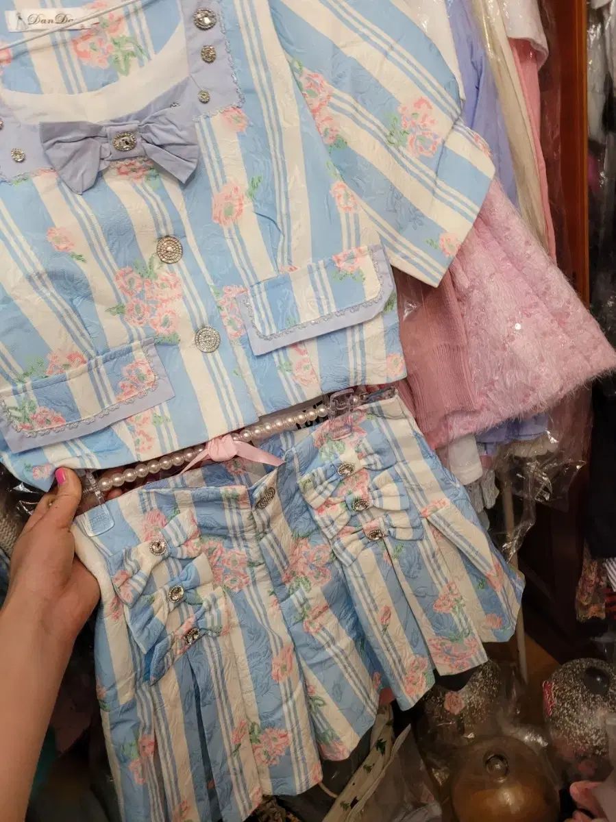 輸入花ツーピース