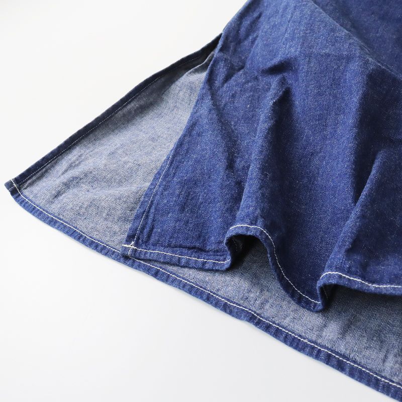 オアスロウ orSlow デニムシャツ ロング ワンピース /ネイビー