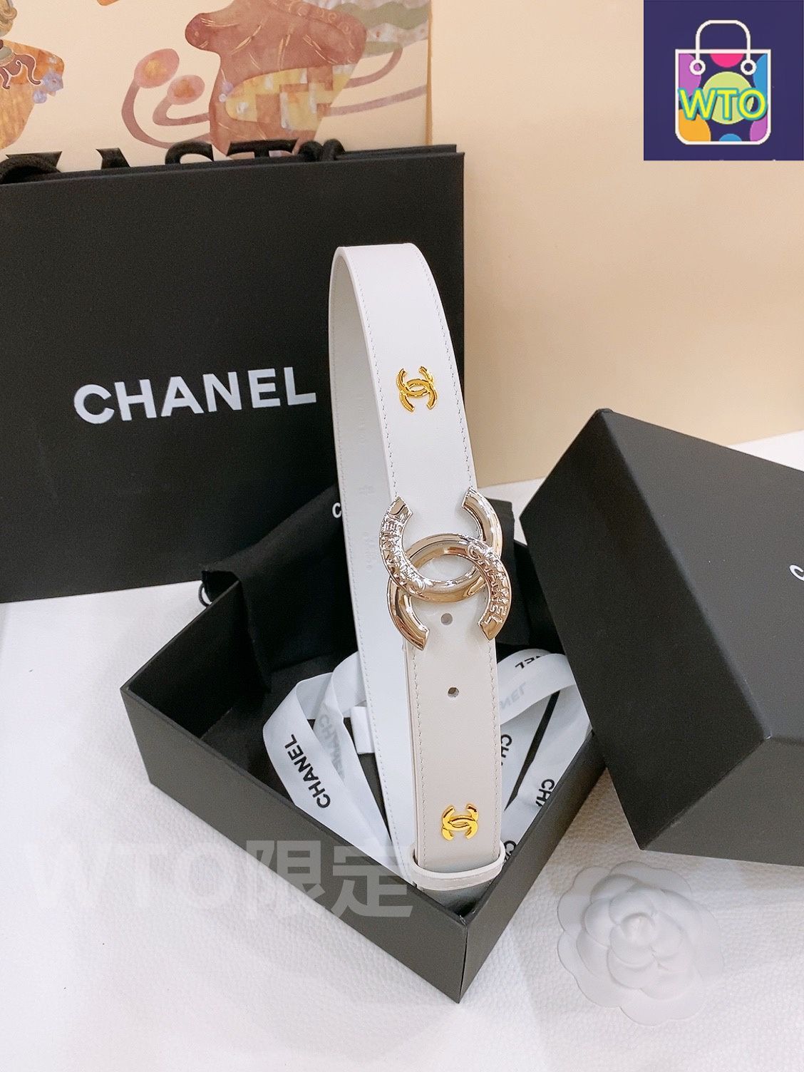 『未使用品』CHANELベルト♡ 今日特価】Chanel ニューモデル レディースベルト-1 - メルカリ