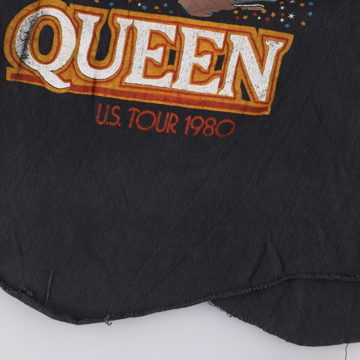 古着 80年代 QUEEN クイーン U.S.TOUR 1980 パキ綿 ラグラン