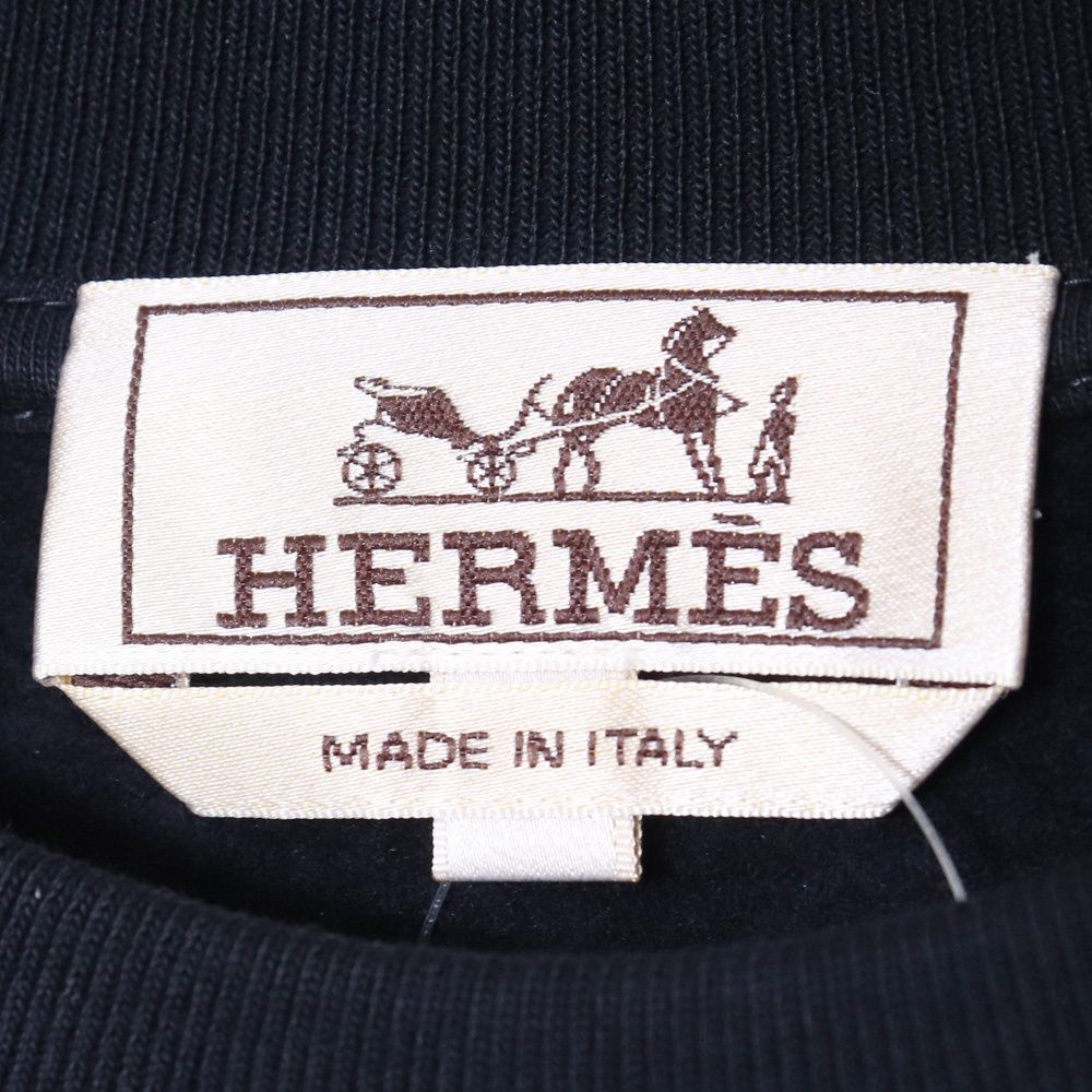 【HERMES】エルメス クルーネック スウェット HERMES パンク H クルーネックスウェットトレーナー Lサイズ