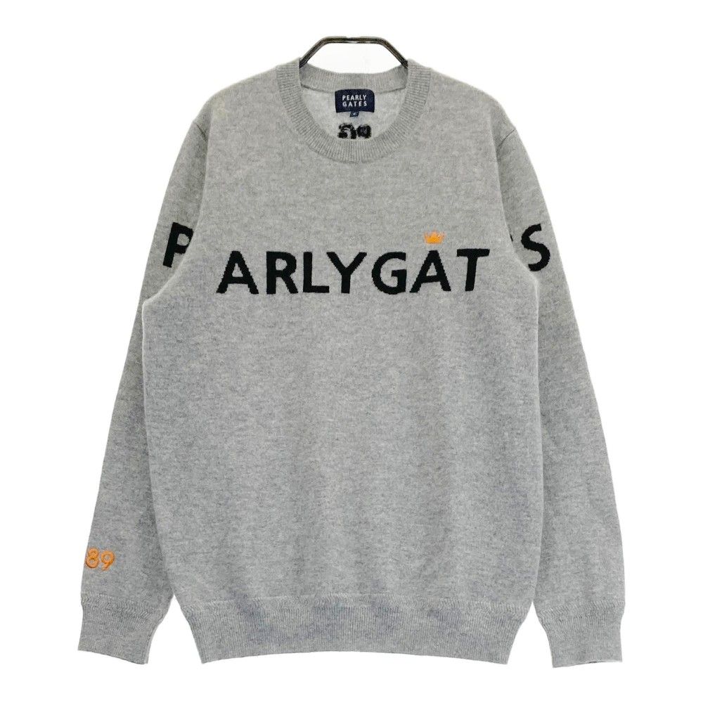 サイズ 4 PEARLY GATES パーリーゲイツ ニット セーター カシミヤ グレー系 240101459212 ゴルフウェア メンズ ストスト
