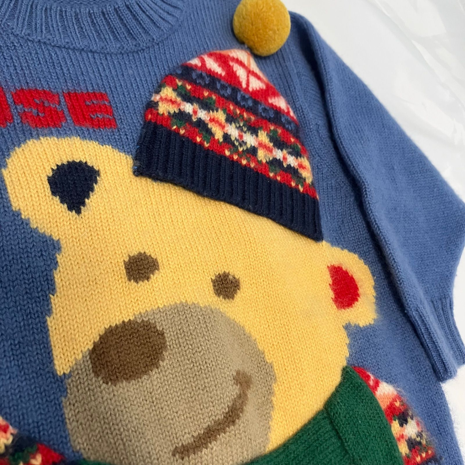 369ミキハウスmikihouse95size 立体くまさんセーター STEELWINDOWSANDDOORS_COM