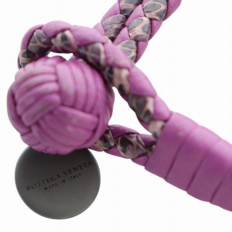 美品Bottega Veneta 編み込みレザーブレスレット ボッテガ ヴェネタ BOTTEGA VENETA ブレスレット レザー