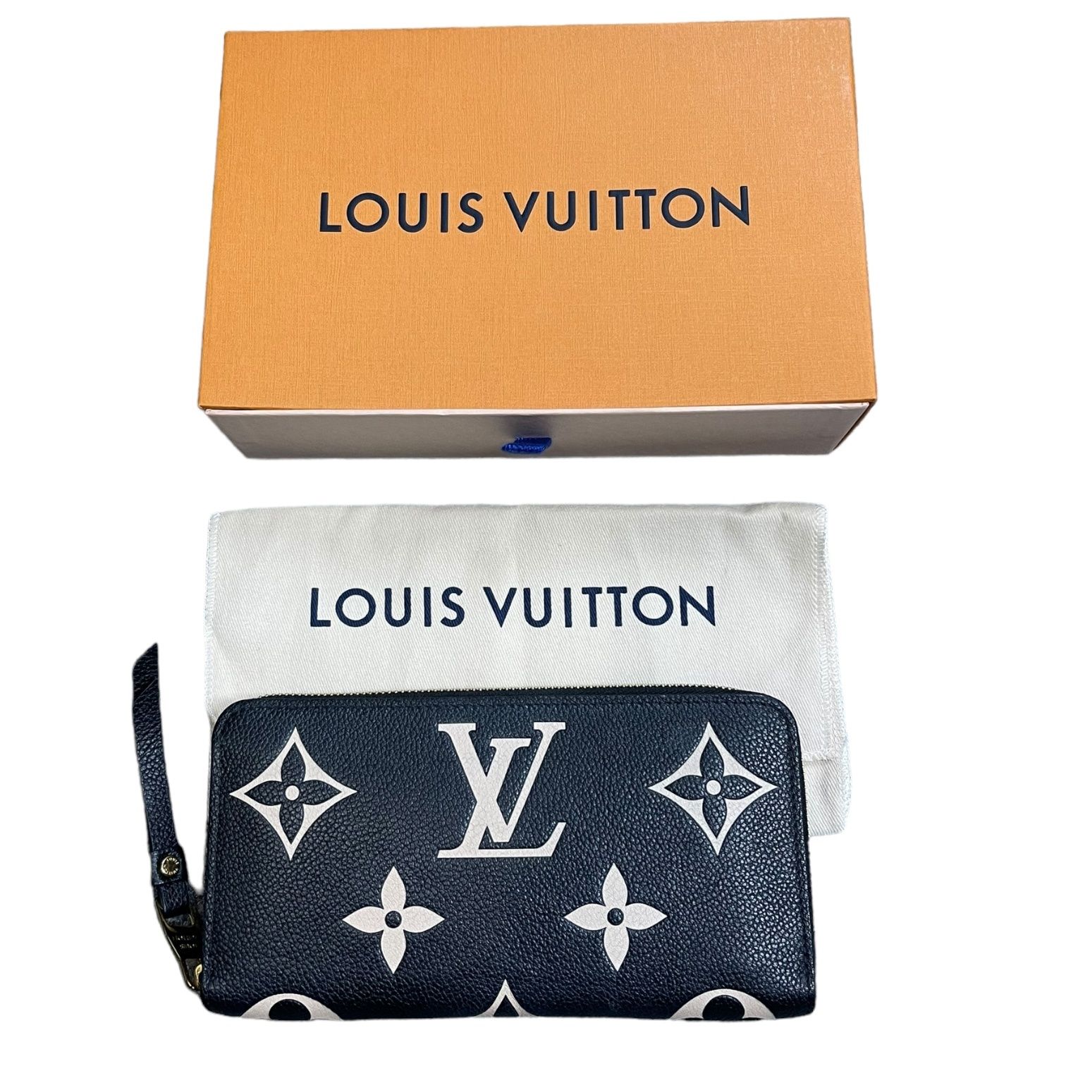 【中古品】LOUIS VUITTON ルイヴィトン M80481 モノグラム アンプラント ヴィトン アンプラント バイカラー ジッピー 財布 L55526RK