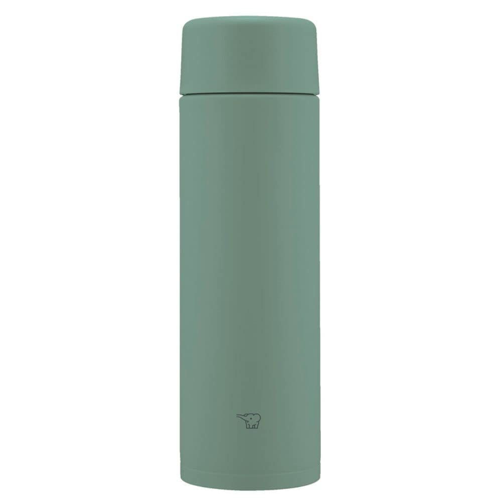 【在庫処分】象印マホービン(ZOJIRUSHI) 水筒 シームレスせん 480ml スクリュー ステンレスマグ マットグリーン せんとパッキン一体化 お手入れ簡単 洗う点数2点のみ SM-ZB48-GM