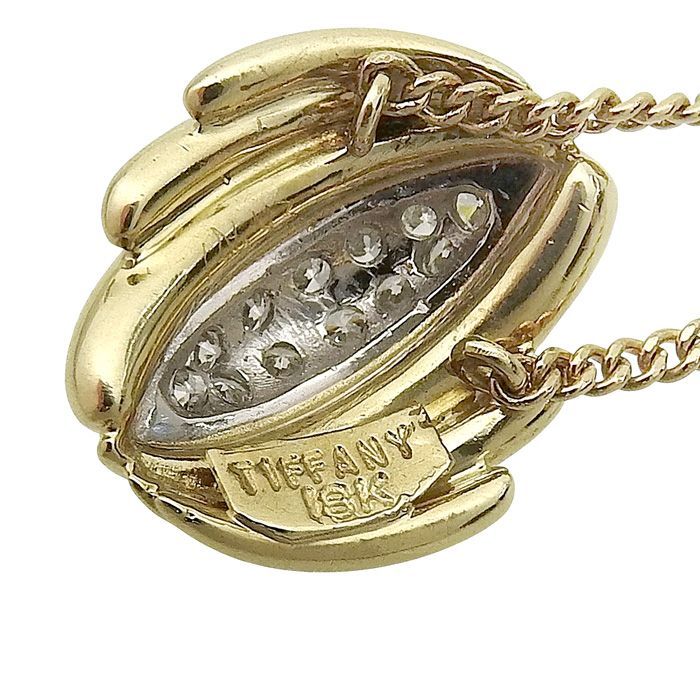 TIFFANY & Co. ティファニー デザイン ダイヤ ネックレス K18YG