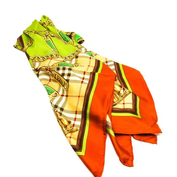 美品❣️バーバリー❣️鍵柄スカーフ BURBERRY Burberry バーバリー シルク スカーフ - メルカリ