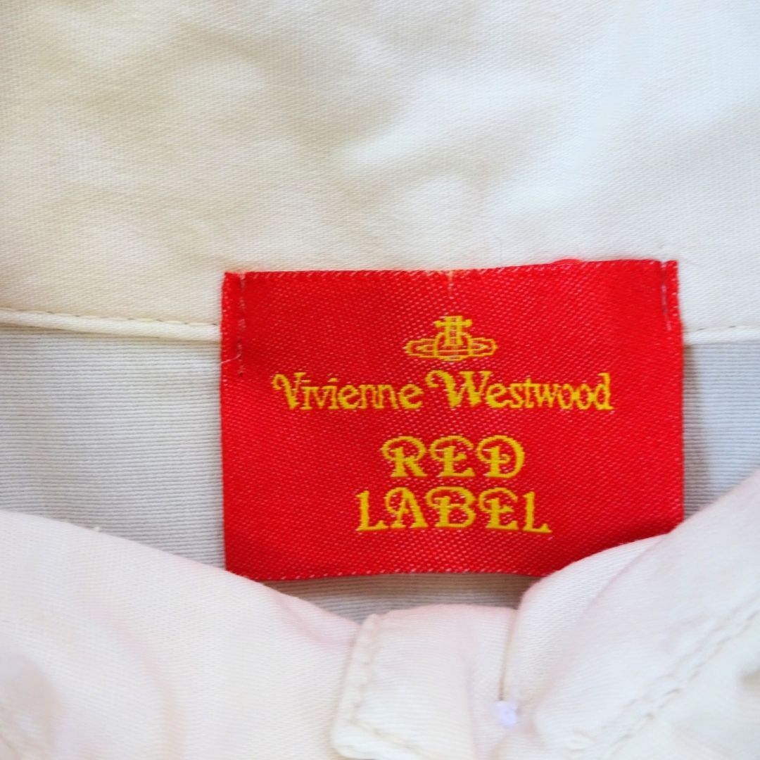 Vivienne Westwood RED LABEL　ヴィヴィアンウエストウッド レッドレーベル　7分丈シャツ　ブラウス　オーブ　刺繍