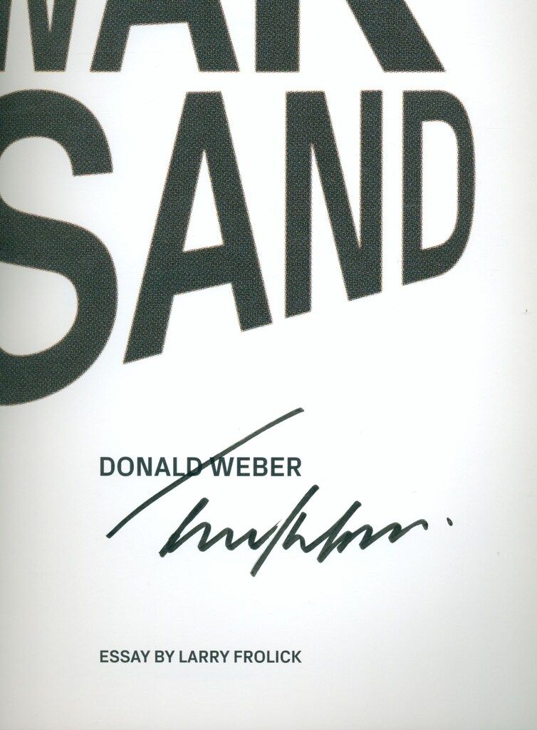 本 War Sand Donald Weber ドナルド・ウェーバー 直筆サイン