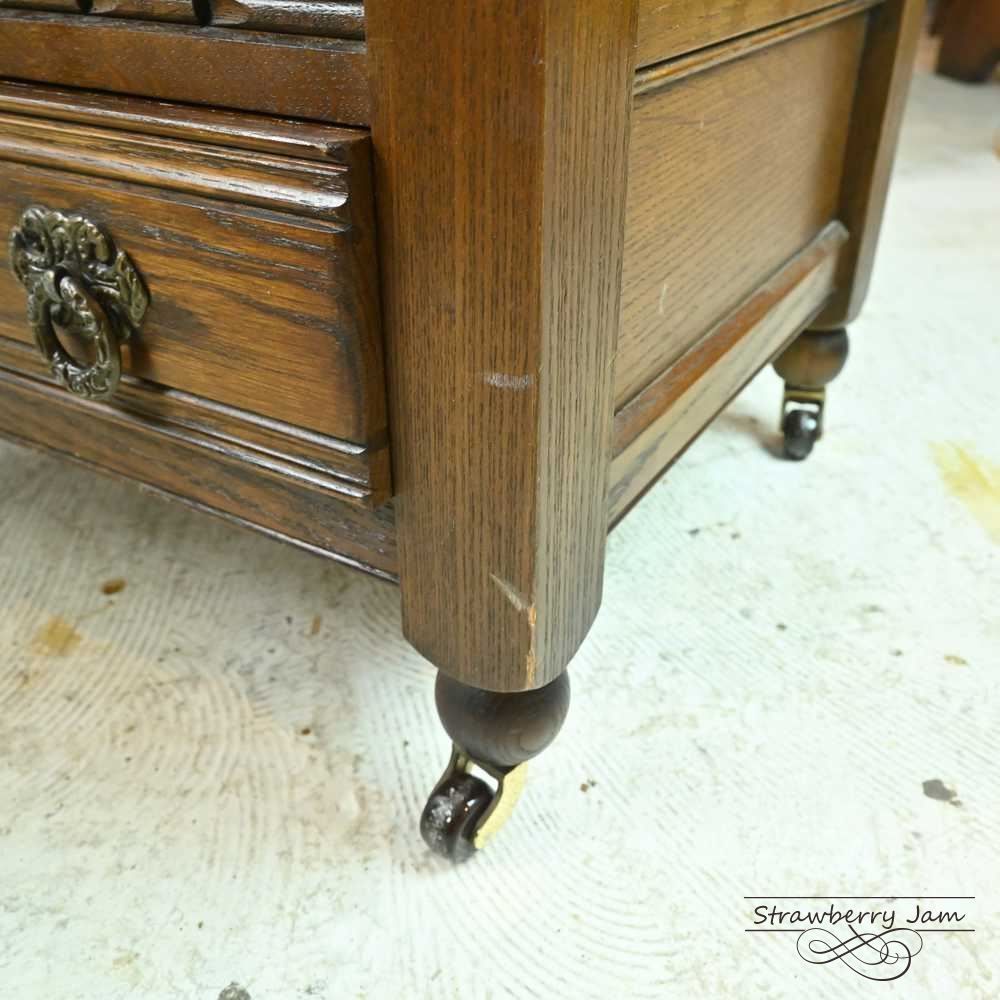 L3705-203 英国アンティーク オールドチャーム マガジンラック 本棚