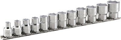 TONE 前田金属工業 トネ ソケットセット ６角|ホルダー付 吋目 １２ｐｃｓ