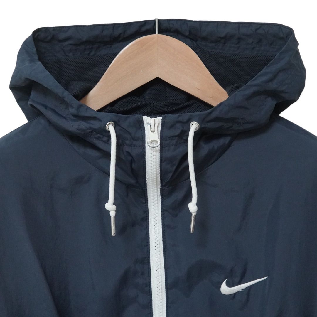 ナイキ ナイロンジャケット レディース M相当 ネイビー 00s NIKE 