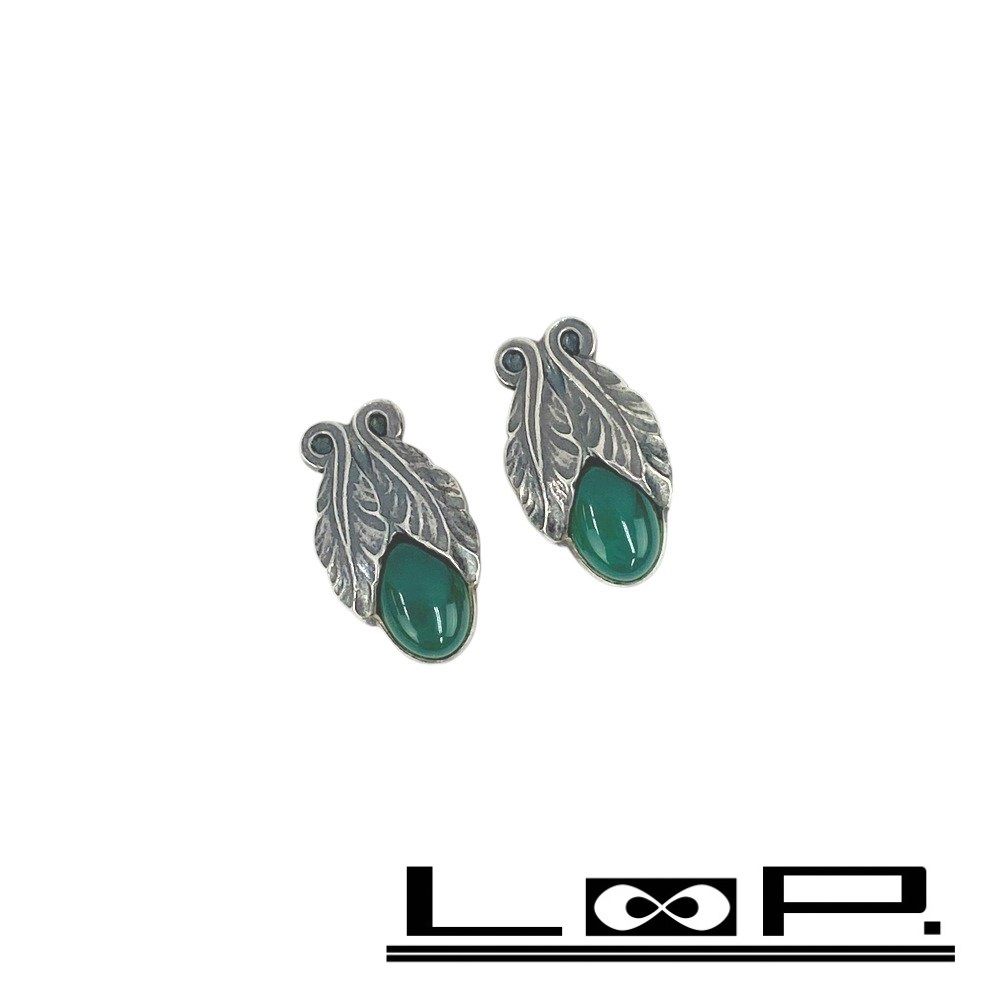 □美品□ ジョージジェンセン イヤリング アクセサリー 2008 グリーン 